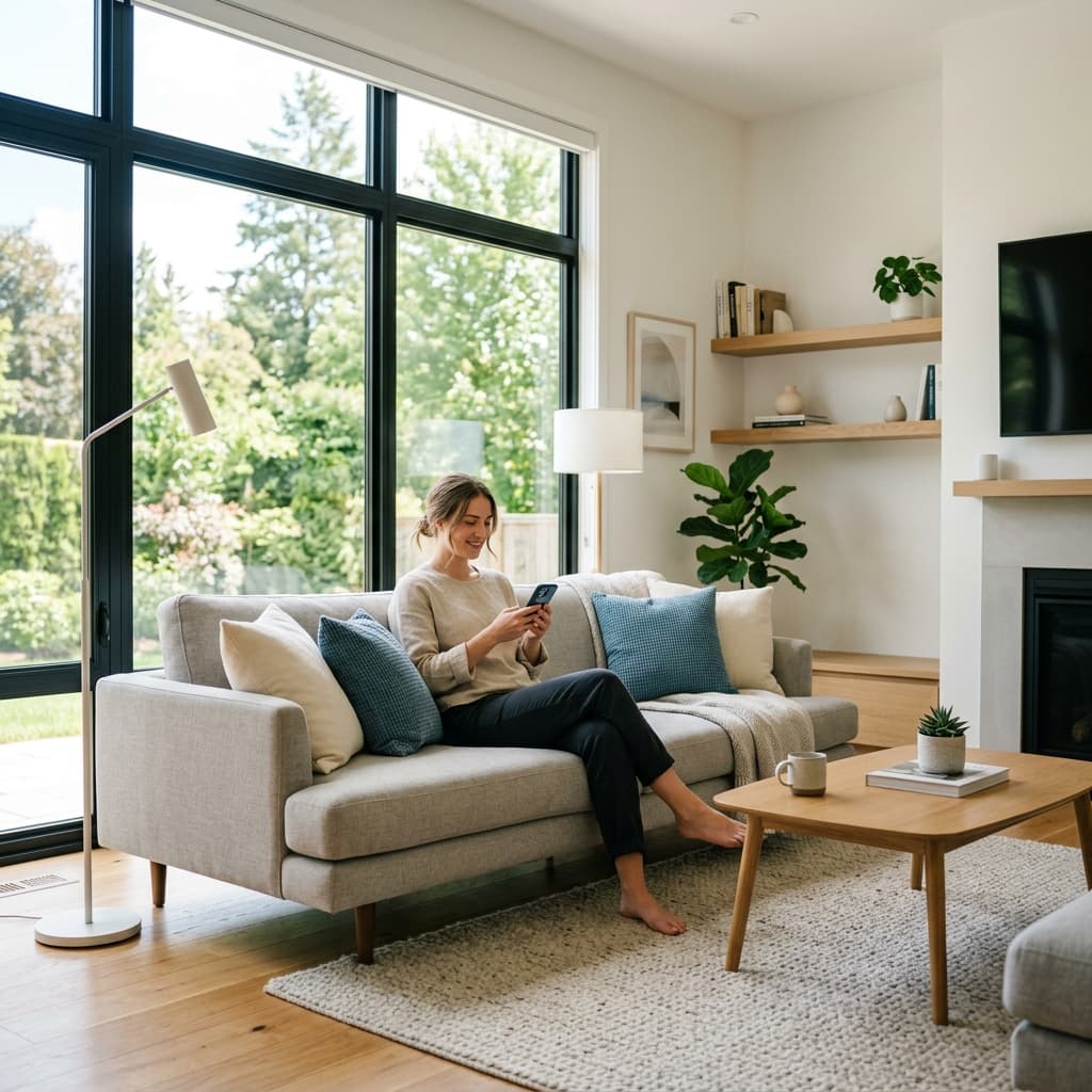 Clean living room